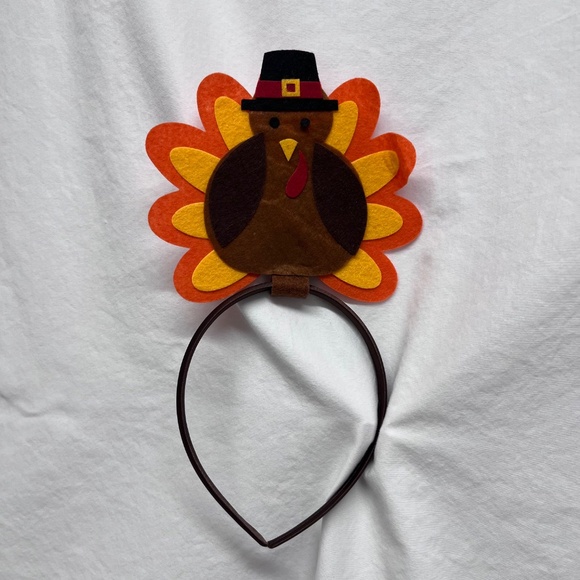 Thanksgiving Turkey apron with headband - Picture 3 of 4